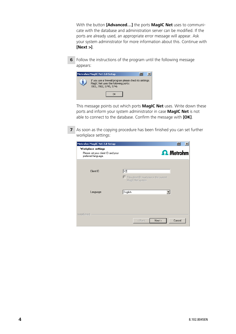 Metrohm MagIC Net 2.4 User Manual | Page 4 / 17