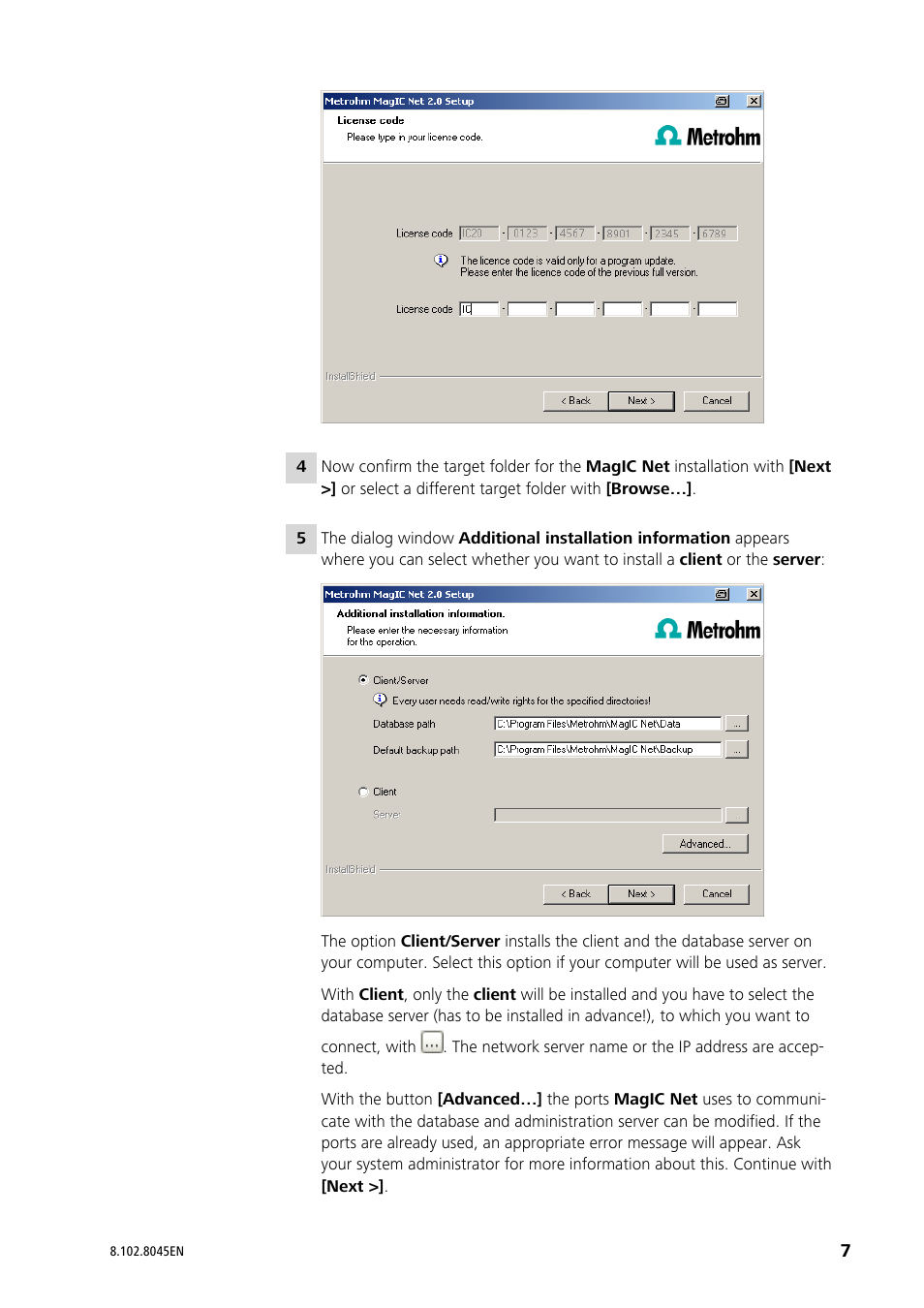 Metrohm MagIC Net 2.4 User Manual | Page 7 / 17