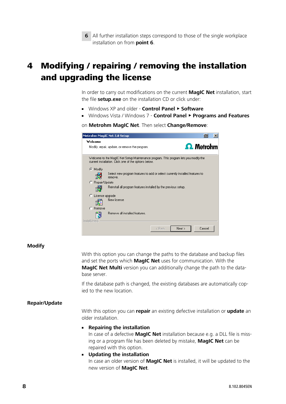 Metrohm MagIC Net 2.4 User Manual | Page 8 / 17