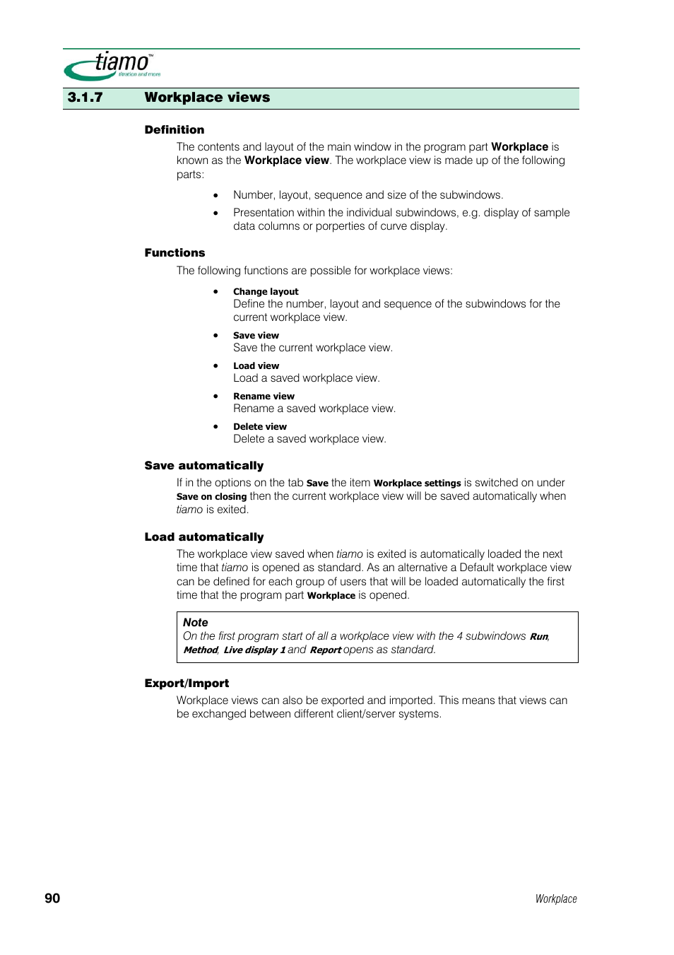7 workplace views | Metrohm tiamo 1.1 Manual User Manual | Page 118 / 838