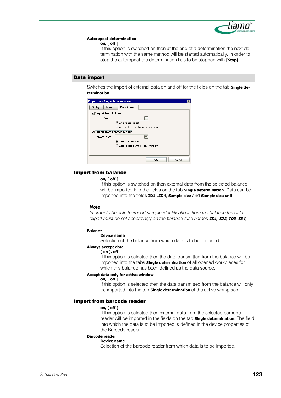 Data import | Metrohm tiamo 1.1 Manual User Manual | Page 151 / 838
