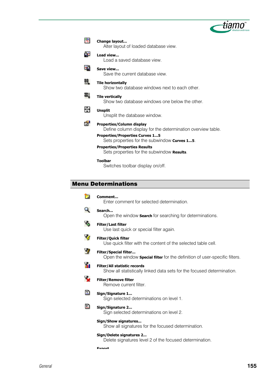 Menu determinations | Metrohm tiamo 1.1 Manual User Manual | Page 183 / 838
