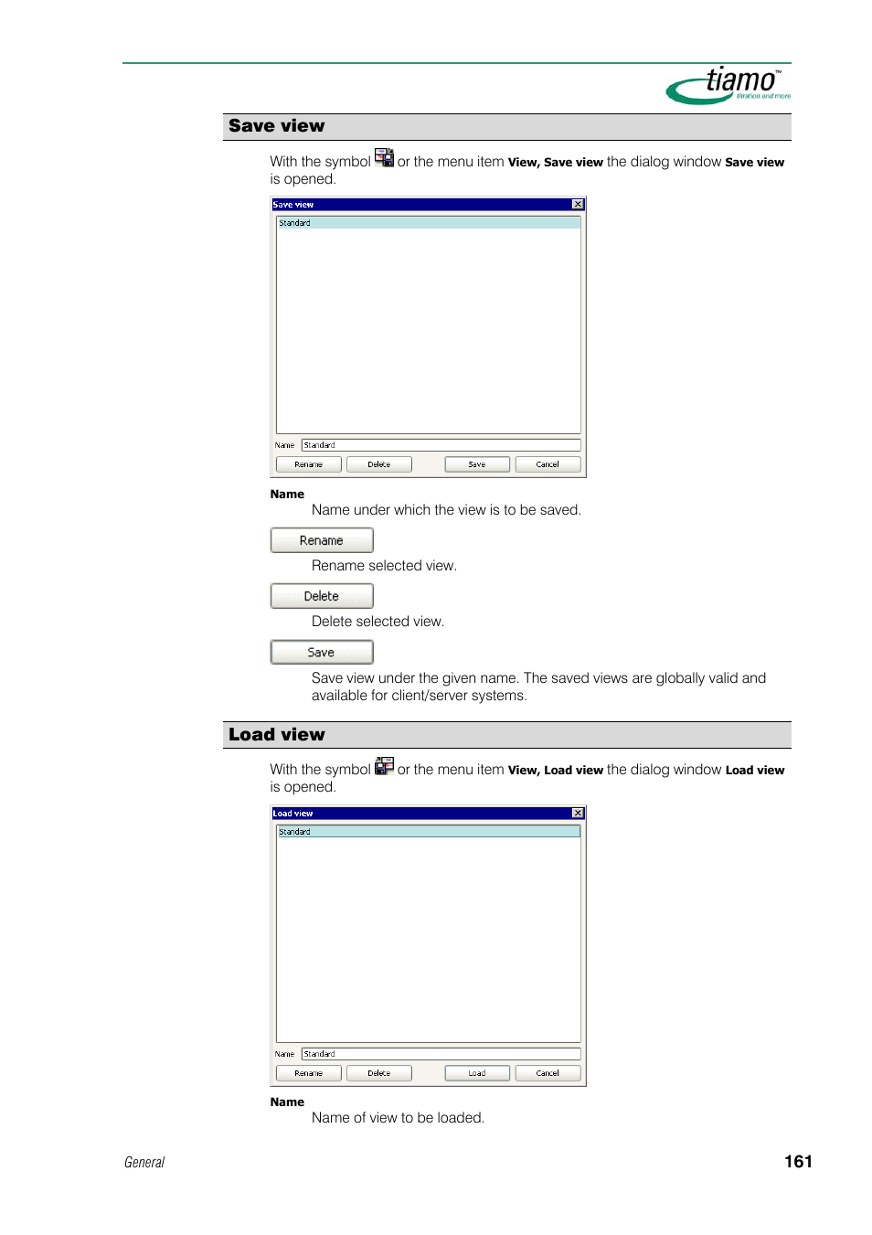 Save view, Load view | Metrohm tiamo 1.1 Manual User Manual | Page 189 / 838
