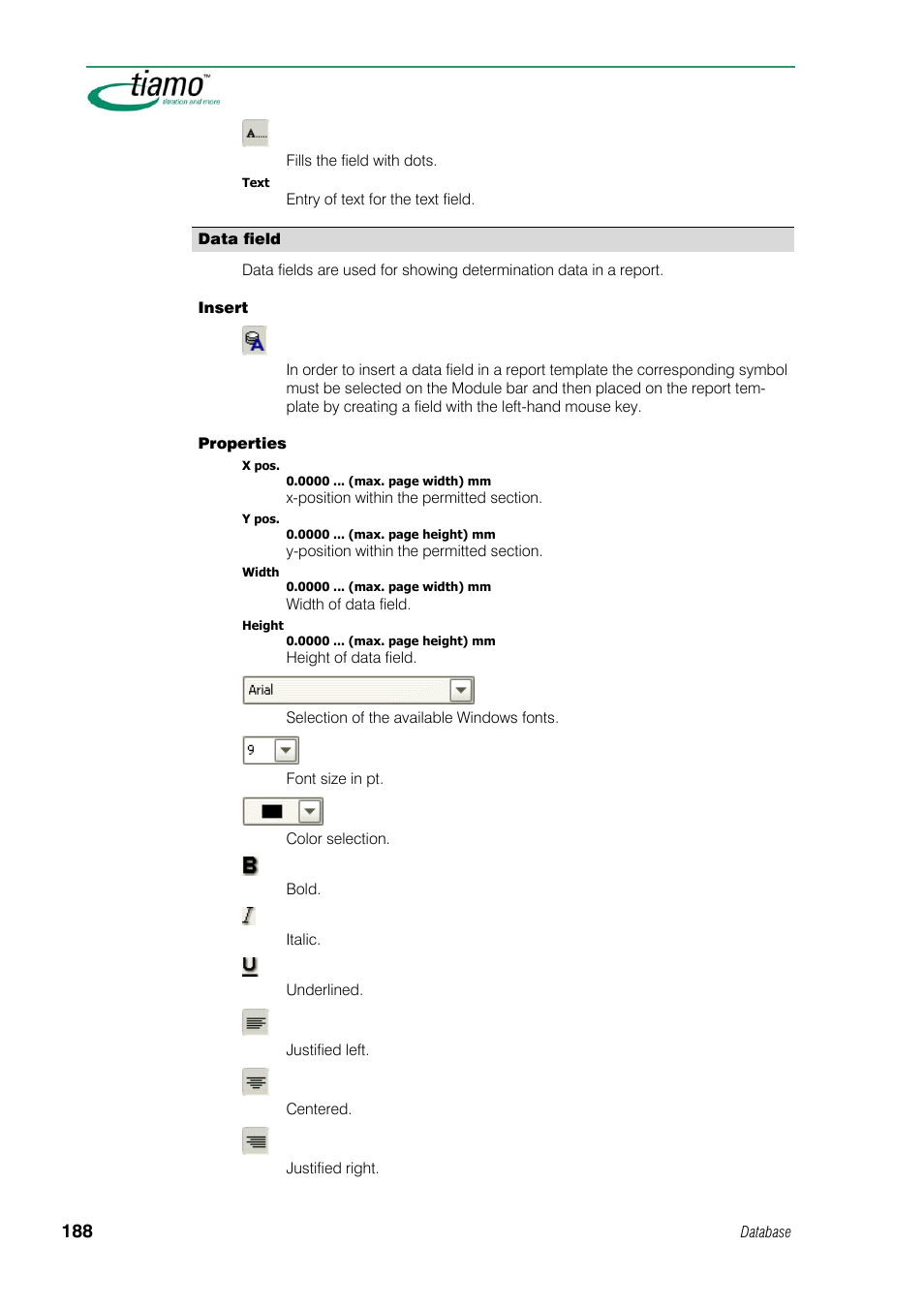 Data field | Metrohm tiamo 1.1 Manual User Manual | Page 216 / 838