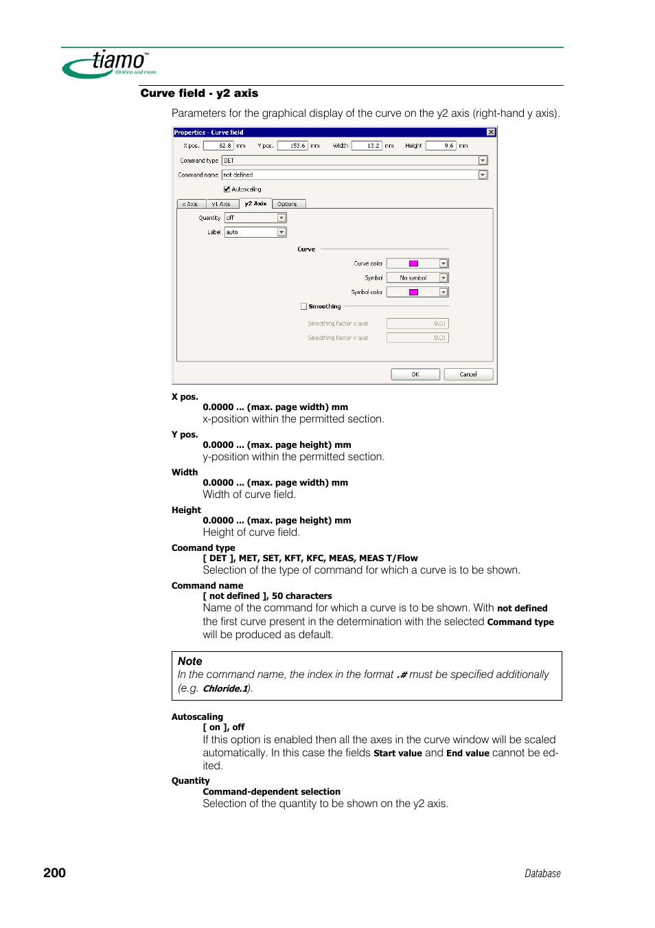 Curve field - y2 axis | Metrohm tiamo 1.1 Manual User Manual | Page 228 / 838