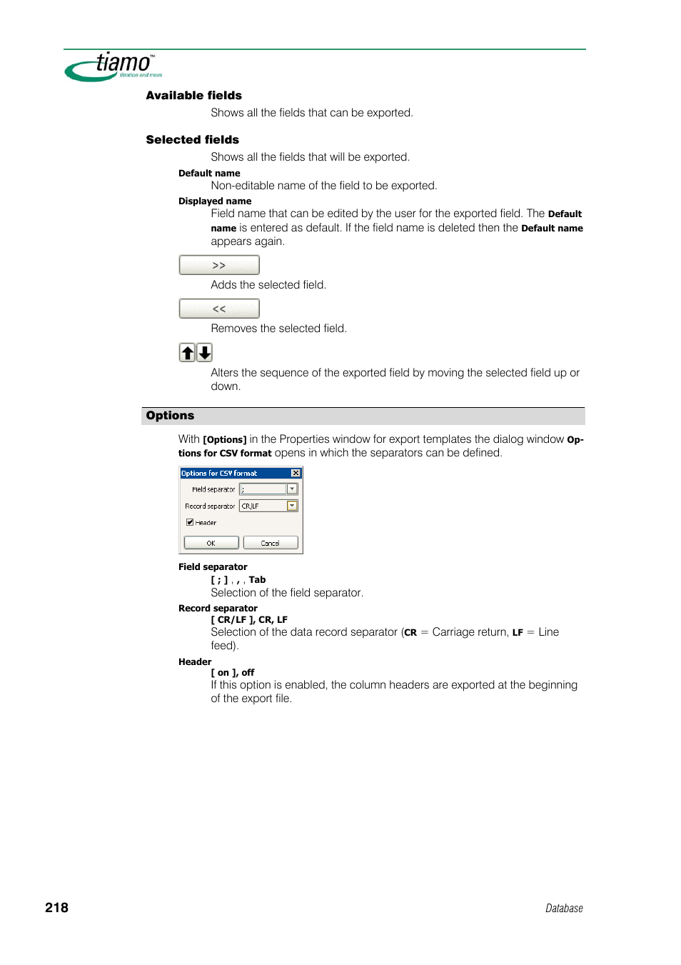 Options | Metrohm tiamo 1.1 Manual User Manual | Page 246 / 838