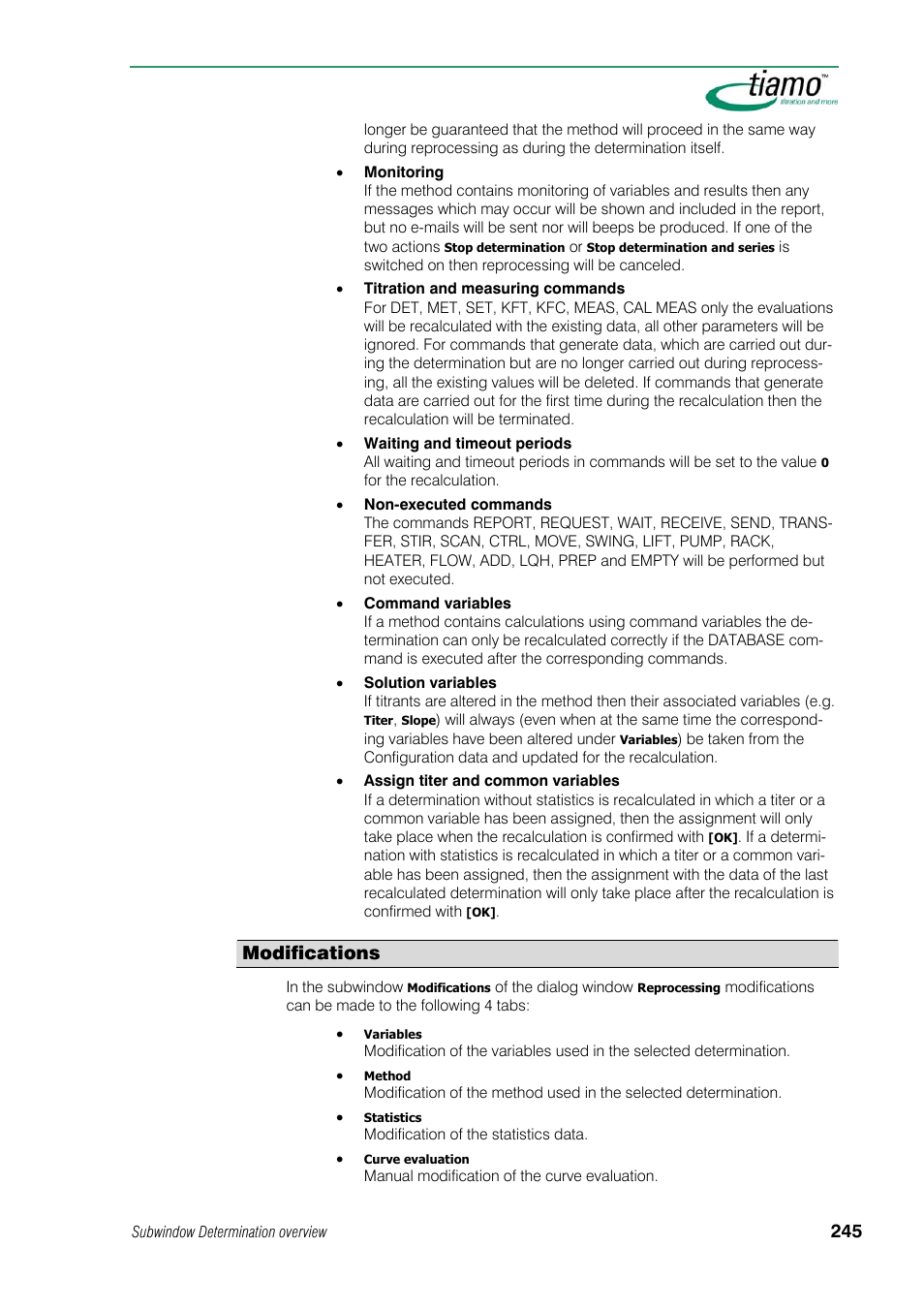 Modifications | Metrohm tiamo 1.1 Manual User Manual | Page 273 / 838