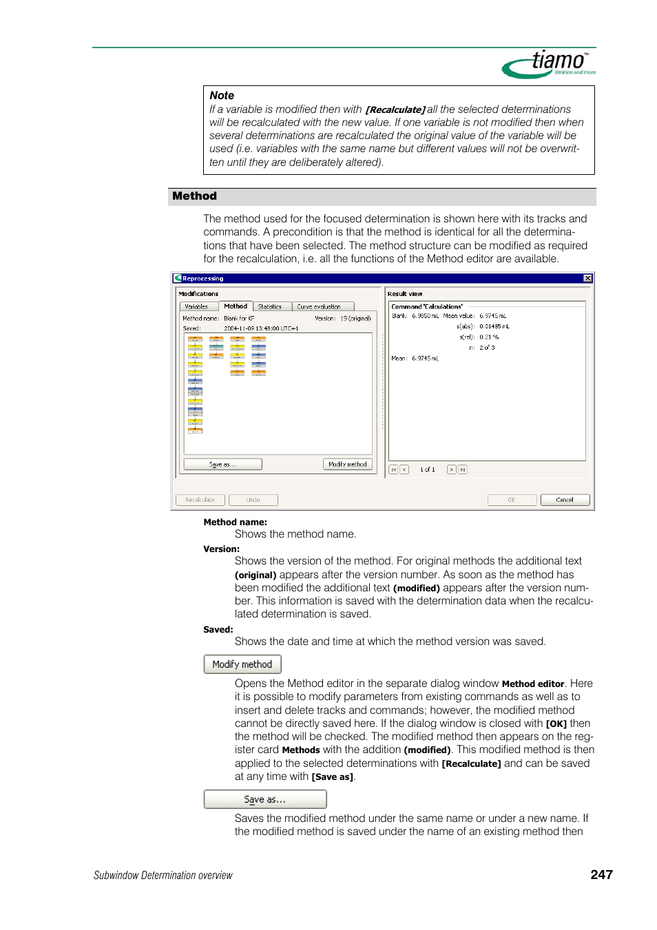 Method | Metrohm tiamo 1.1 Manual User Manual | Page 275 / 838