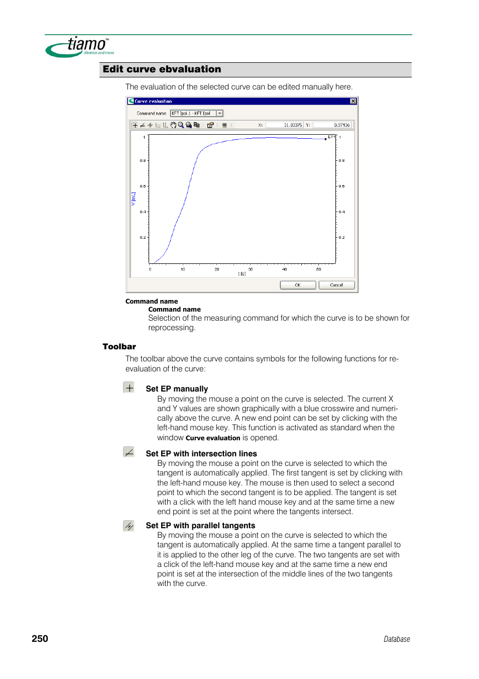 Edit curve ebvaluation | Metrohm tiamo 1.1 Manual User Manual | Page 278 / 838