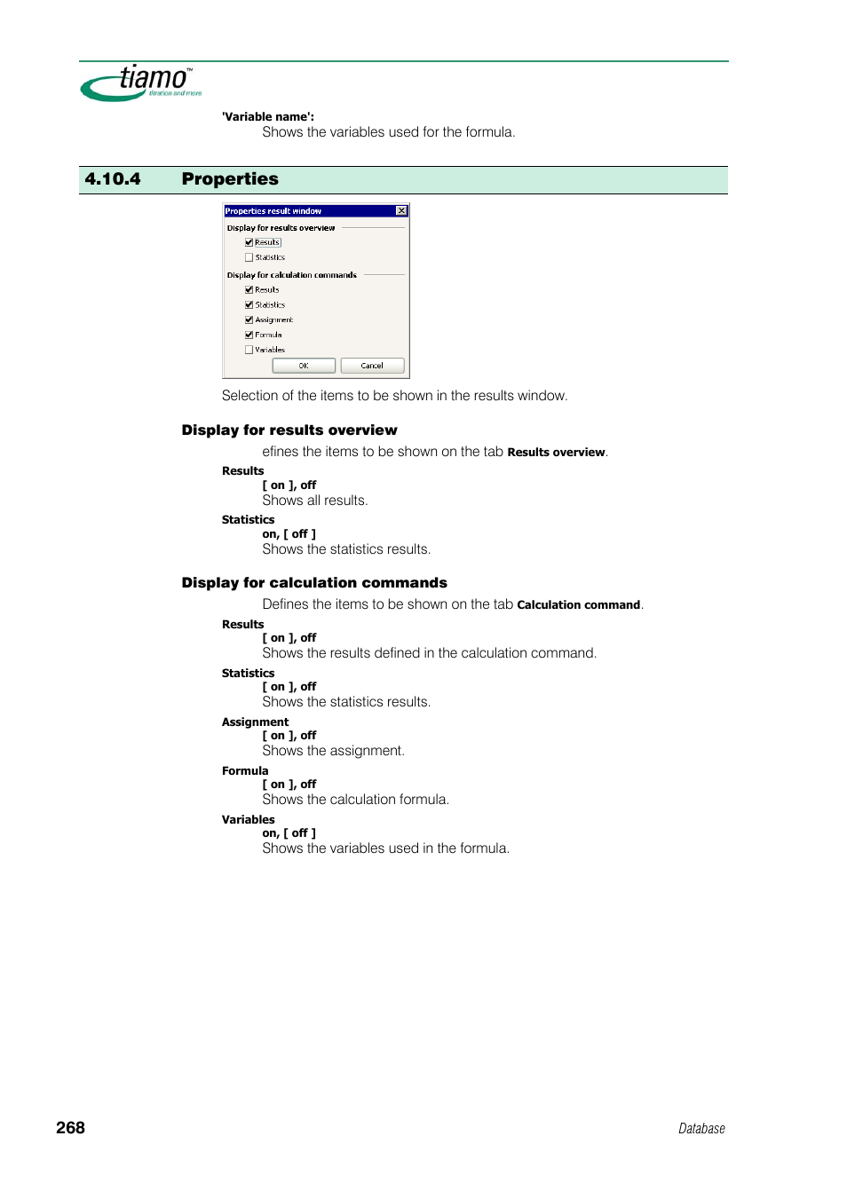 4 properties | Metrohm tiamo 1.1 Manual User Manual | Page 296 / 838