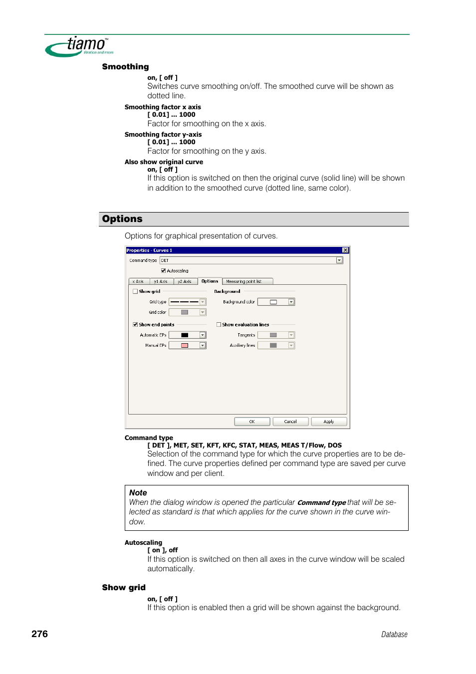 Options | Metrohm tiamo 1.1 Manual User Manual | Page 304 / 838
