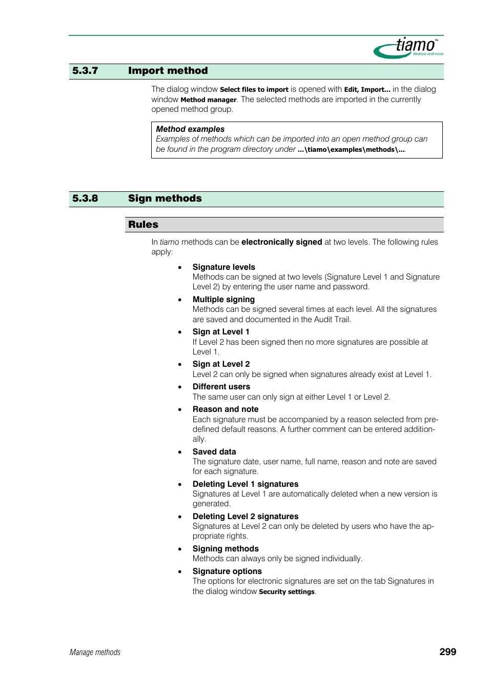 7 import method, 8 sign methods, Rules | Metrohm tiamo 1.1 Manual User Manual | Page 327 / 838