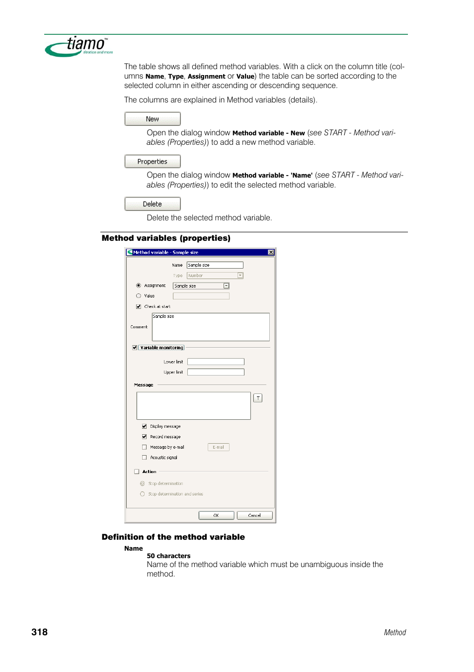 Method variables (properties) | Metrohm tiamo 1.1 Manual User Manual | Page 346 / 838