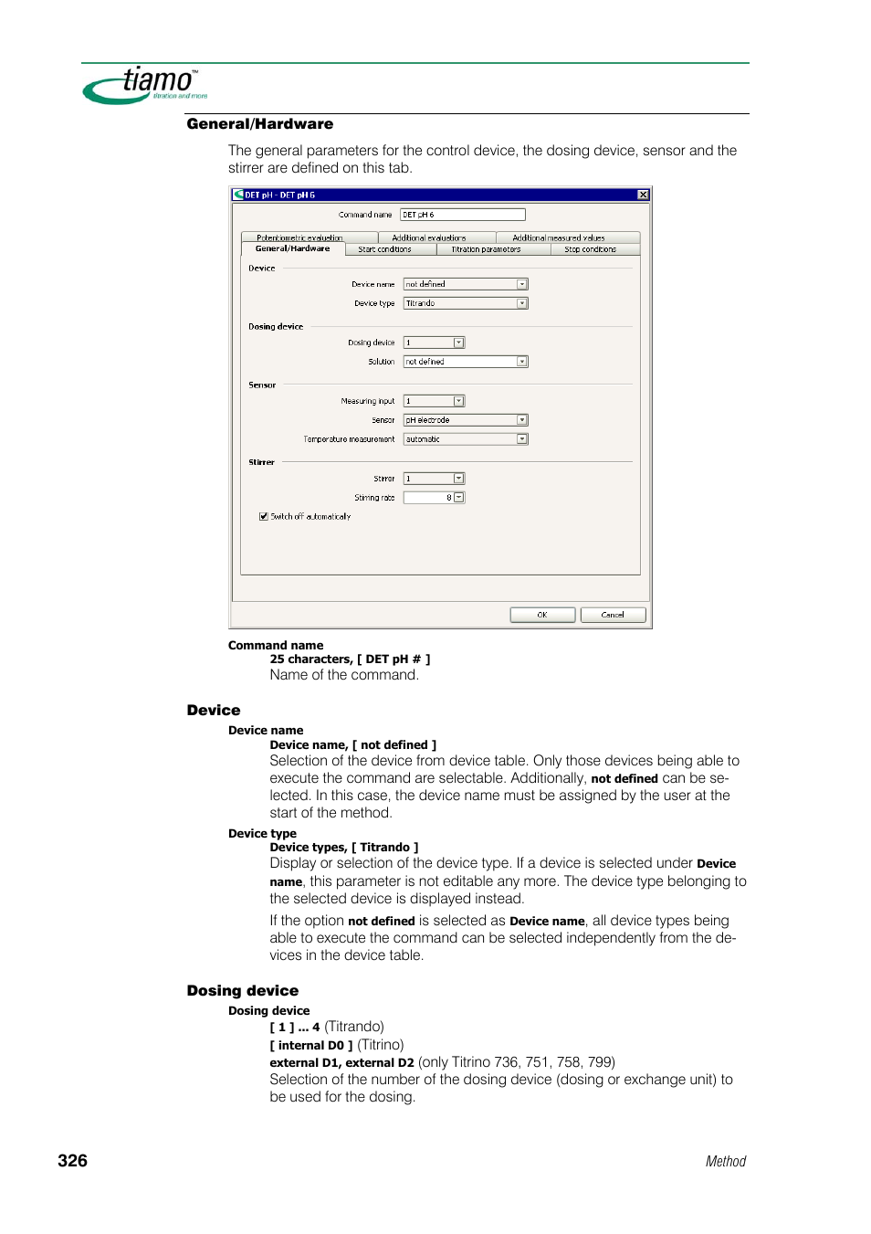 General/hardware | Metrohm tiamo 1.1 Manual User Manual | Page 354 / 838