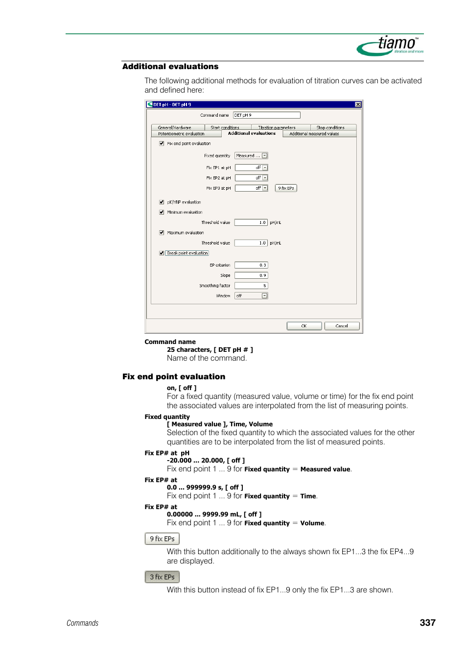 Additional evaluations | Metrohm tiamo 1.1 Manual User Manual | Page 365 / 838