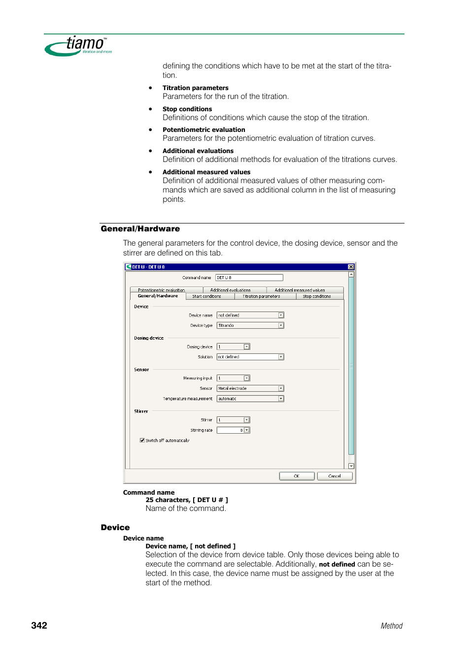 General/hardware | Metrohm tiamo 1.1 Manual User Manual | Page 370 / 838