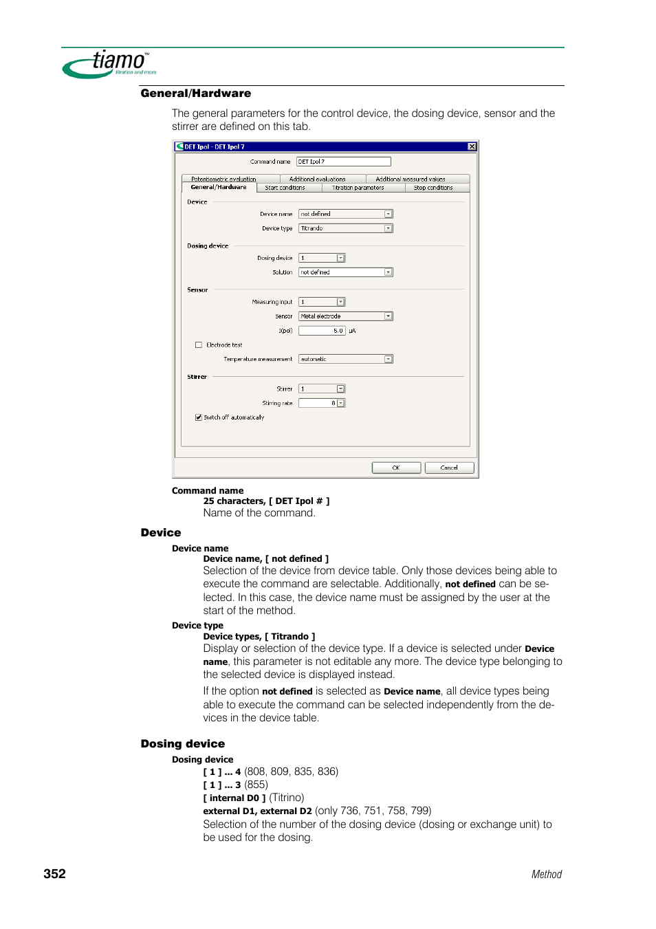 General/hardware | Metrohm tiamo 1.1 Manual User Manual | Page 380 / 838