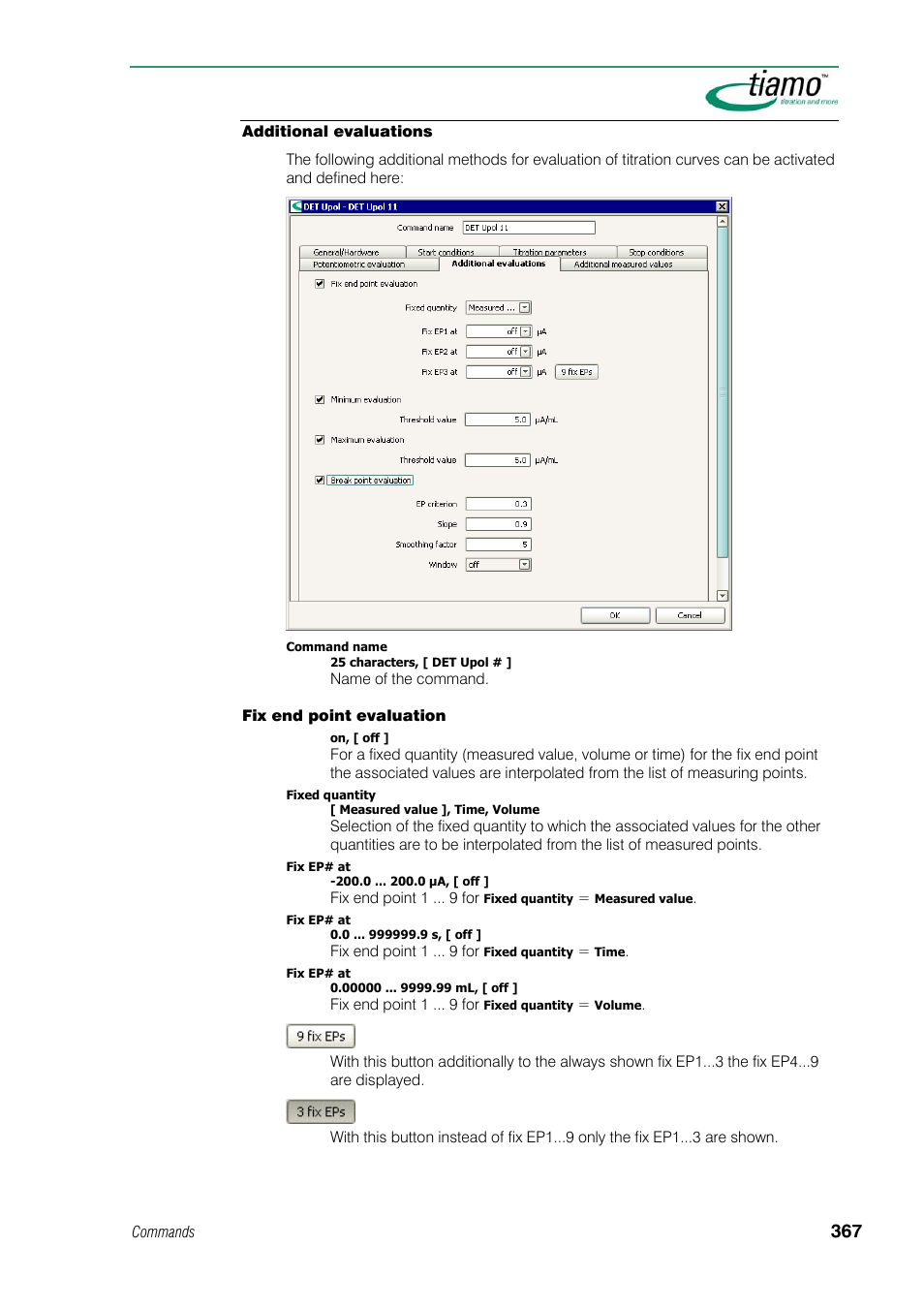 Additional evaluations | Metrohm tiamo 1.1 Manual User Manual | Page 395 / 838