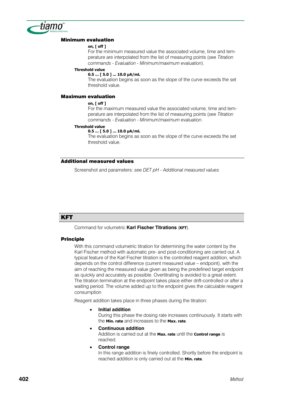 Additional measured values | Metrohm tiamo 1.1 Manual User Manual | Page 430 / 838