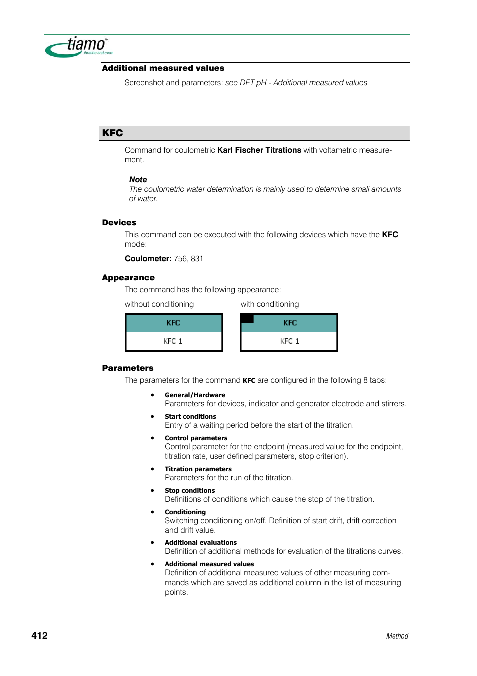 Additional measured values | Metrohm tiamo 1.1 Manual User Manual | Page 440 / 838