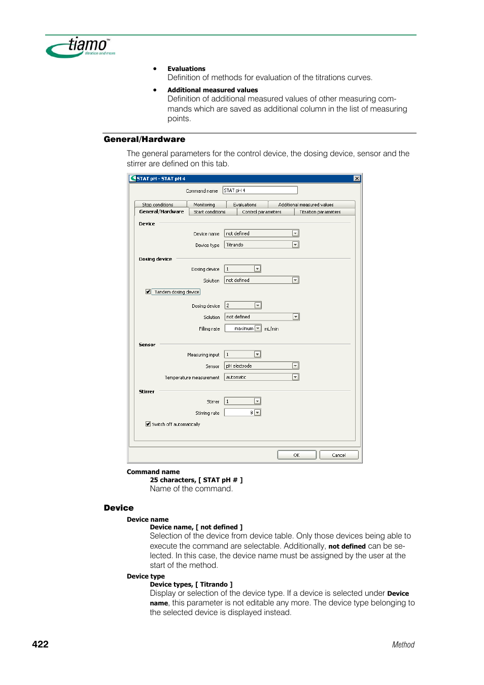 General/hardware | Metrohm tiamo 1.1 Manual User Manual | Page 450 / 838