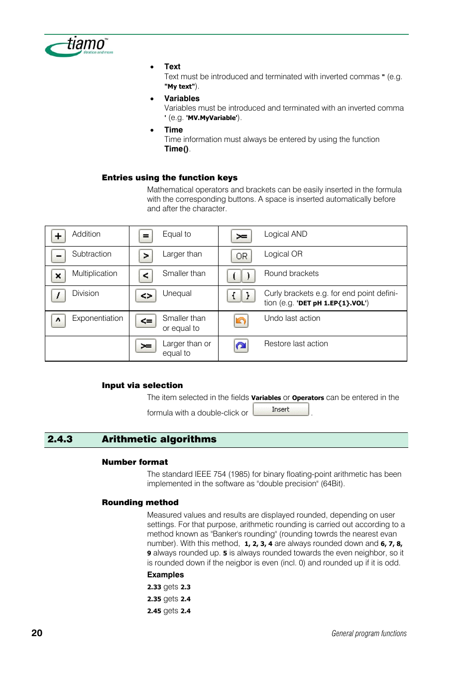 3 arithmetic algorithms | Metrohm tiamo 1.1 Manual User Manual | Page 48 / 838