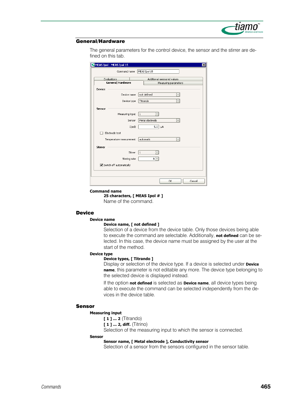 General/hardware | Metrohm tiamo 1.1 Manual User Manual | Page 493 / 838
