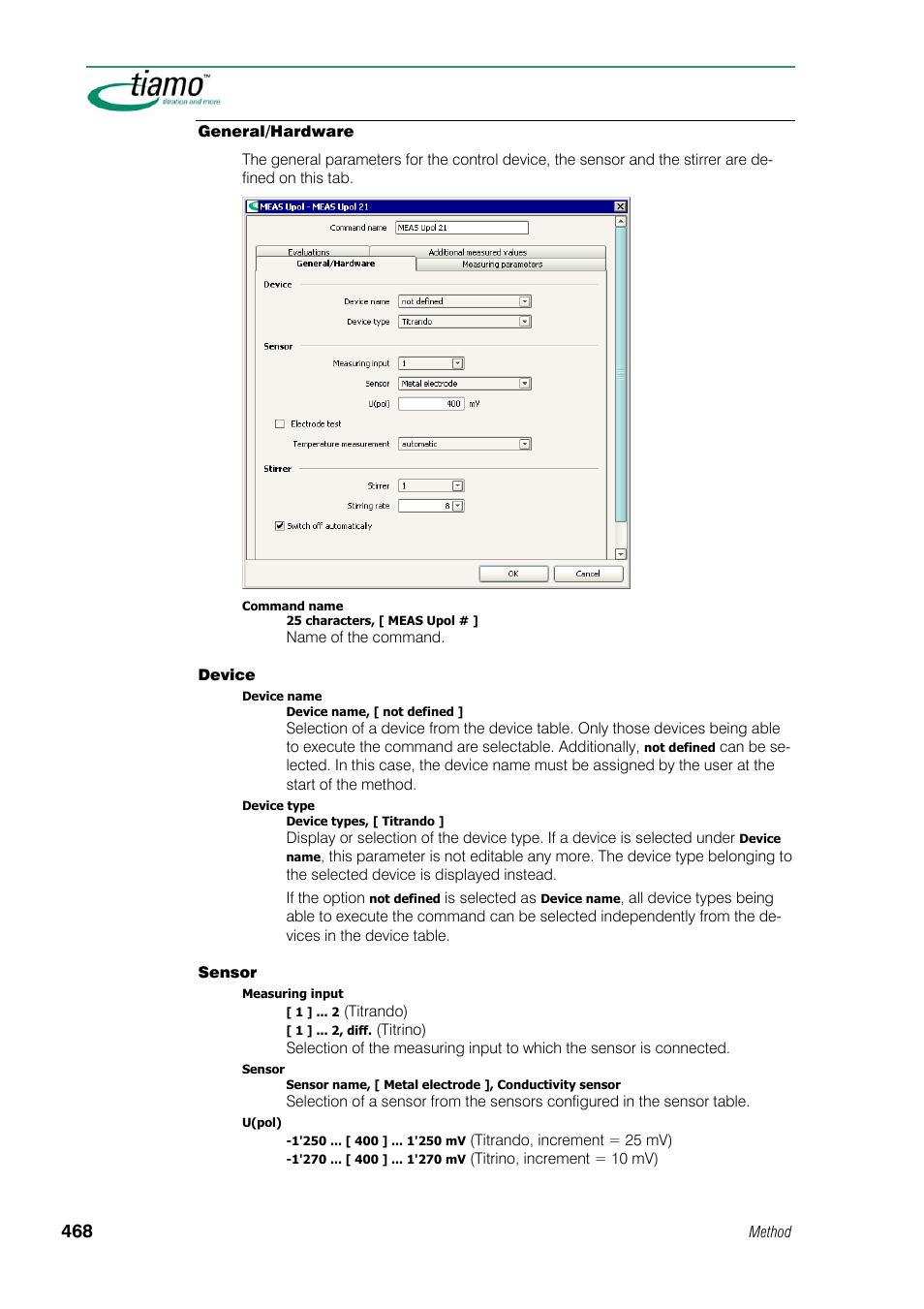 General/hardware | Metrohm tiamo 1.1 Manual User Manual | Page 496 / 838