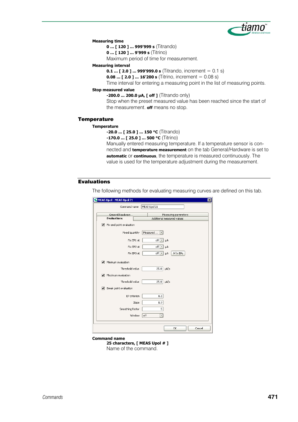 Evaluations | Metrohm tiamo 1.1 Manual User Manual | Page 499 / 838