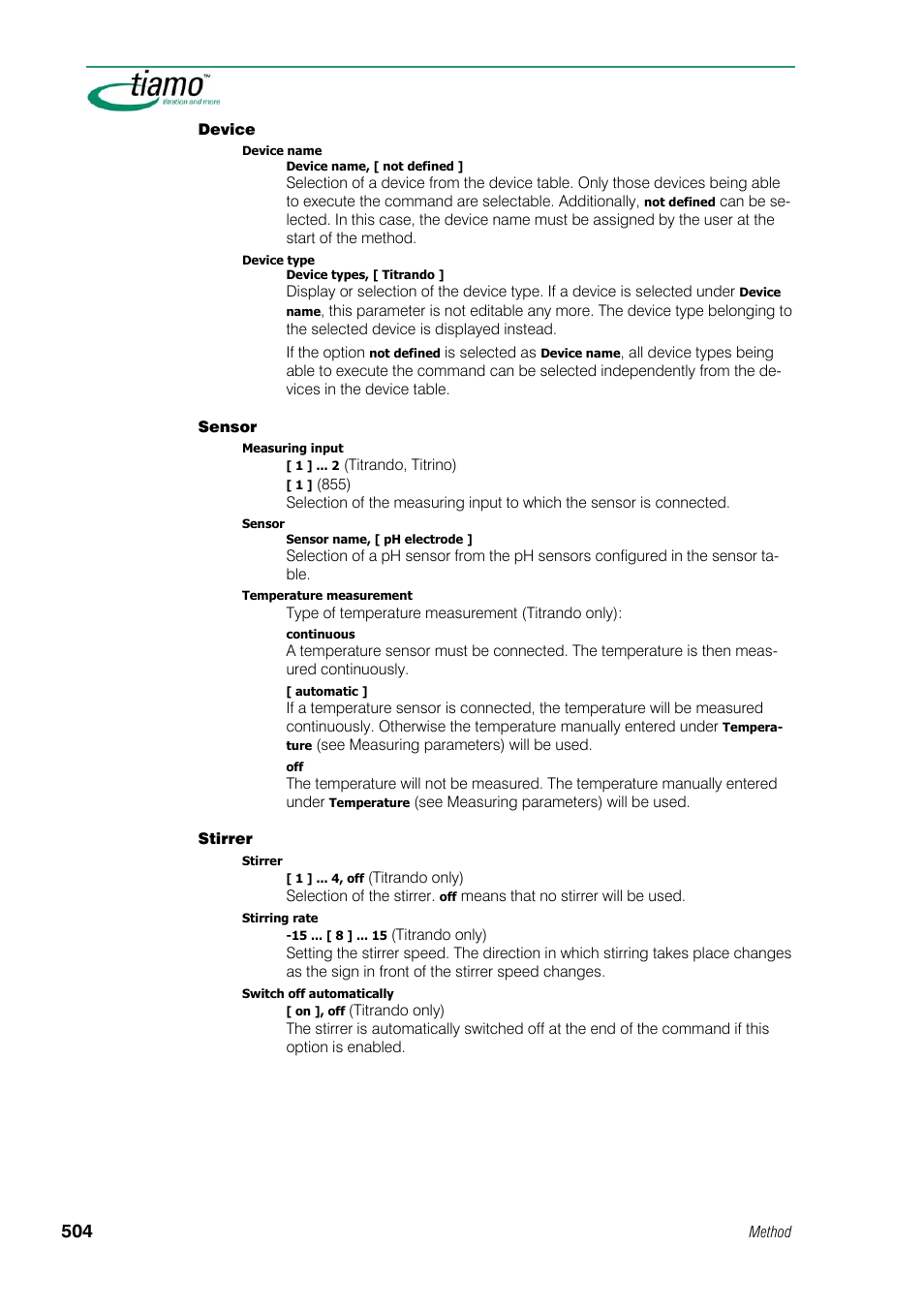 Metrohm tiamo 1.1 Manual User Manual | Page 532 / 838