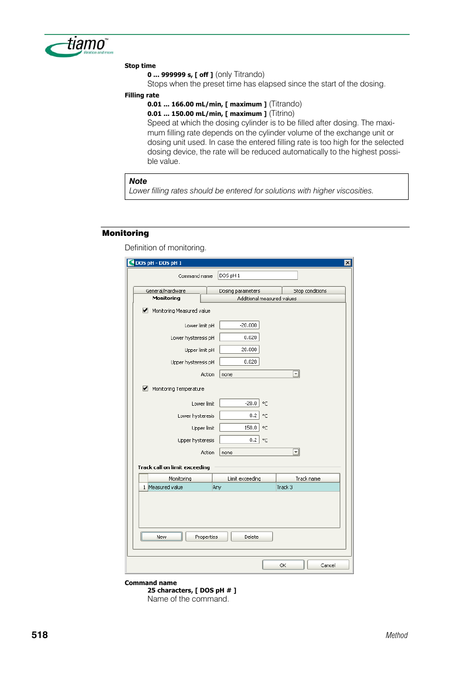 Monitoring | Metrohm tiamo 1.1 Manual User Manual | Page 546 / 838