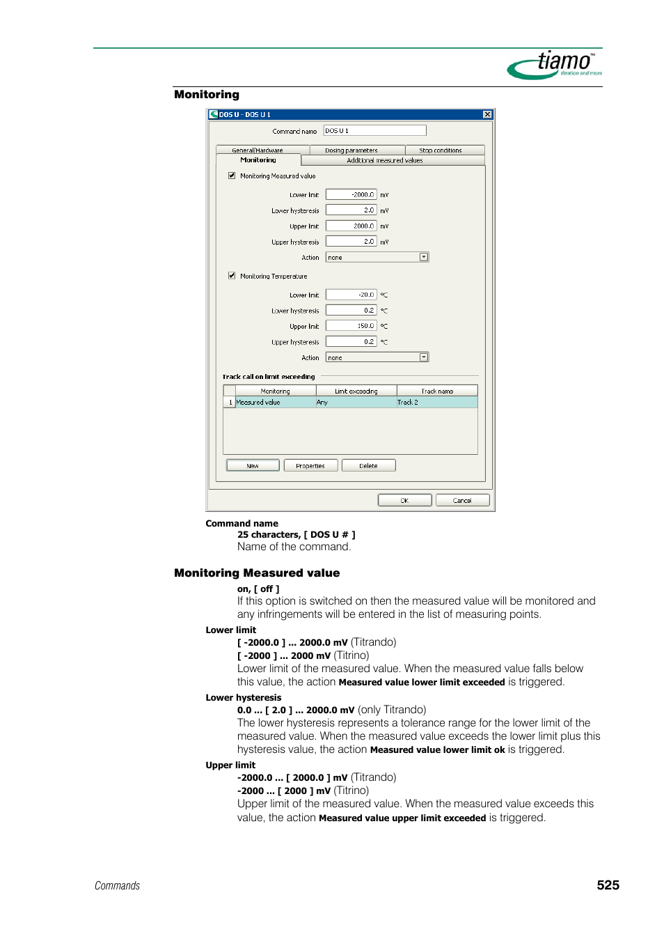 Monitoring | Metrohm tiamo 1.1 Manual User Manual | Page 553 / 838