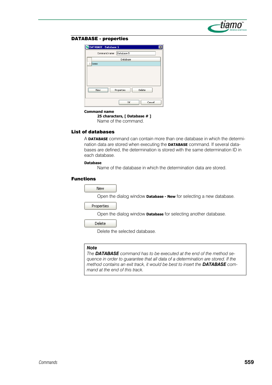 Database - properties | Metrohm tiamo 1.1 Manual User Manual | Page 587 / 838