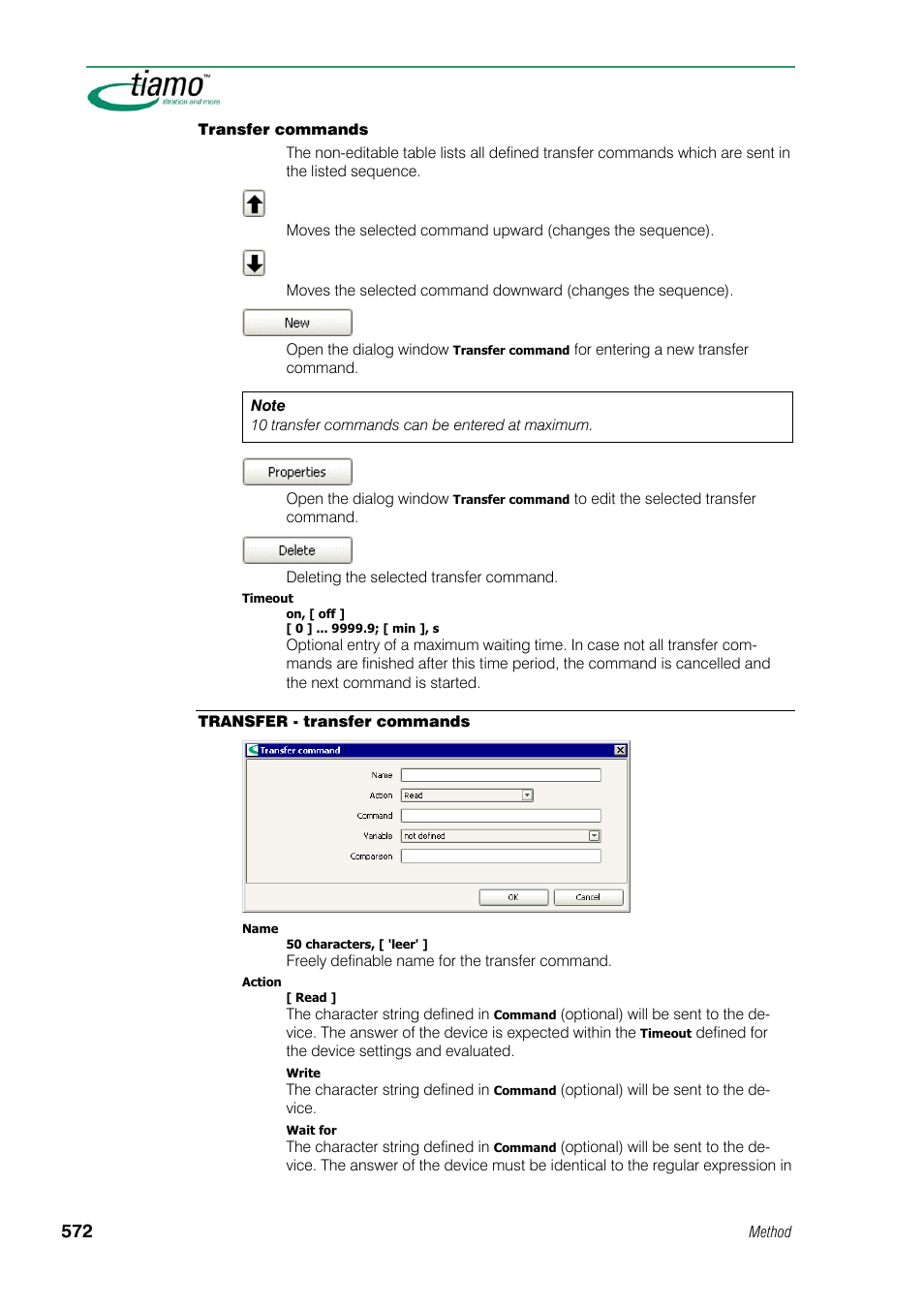 Transfer - transfer commands | Metrohm tiamo 1.1 Manual User Manual | Page 600 / 838