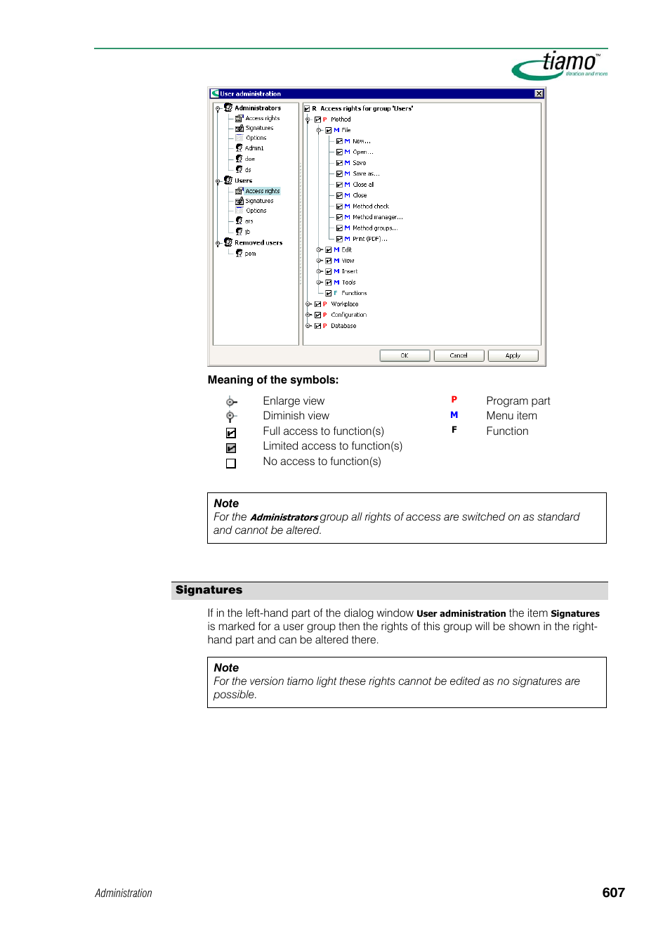 Signatures | Metrohm tiamo 1.1 Manual User Manual | Page 635 / 838