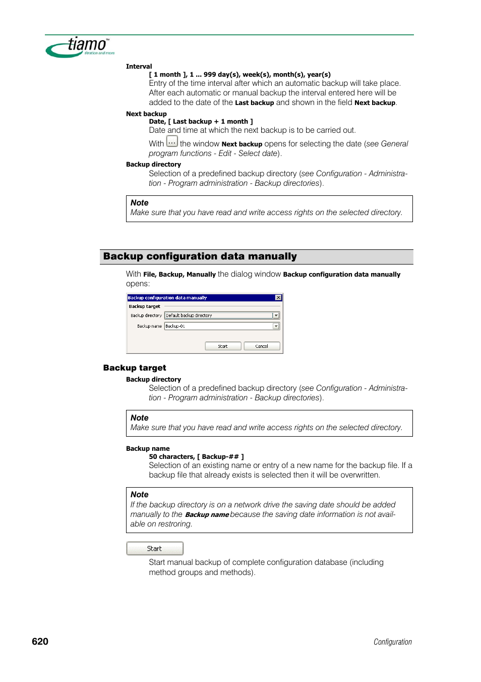 Backup configuration data manually | Metrohm tiamo 1.1 Manual User Manual | Page 648 / 838