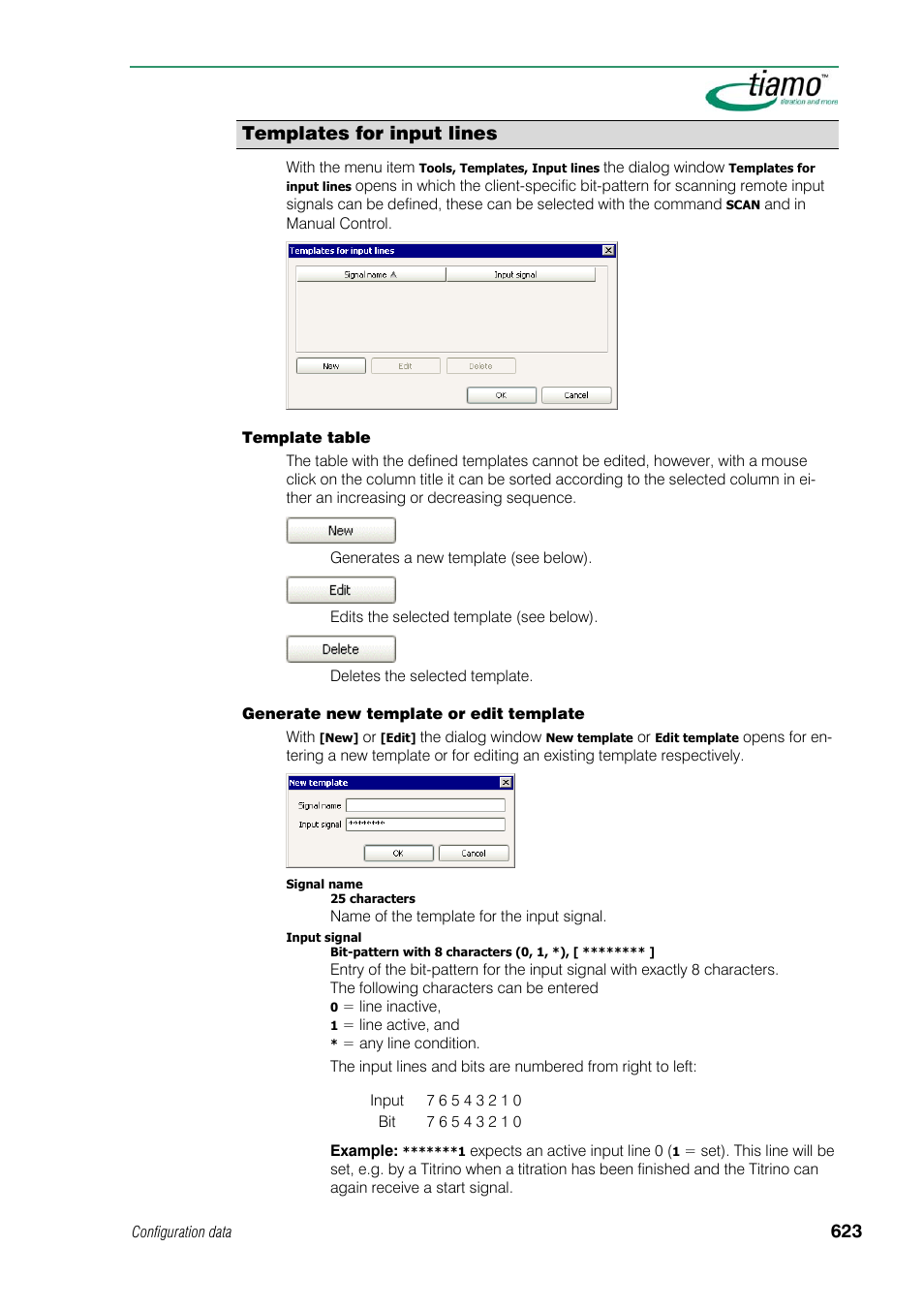 Templates for input lines | Metrohm tiamo 1.1 Manual User Manual | Page 651 / 838