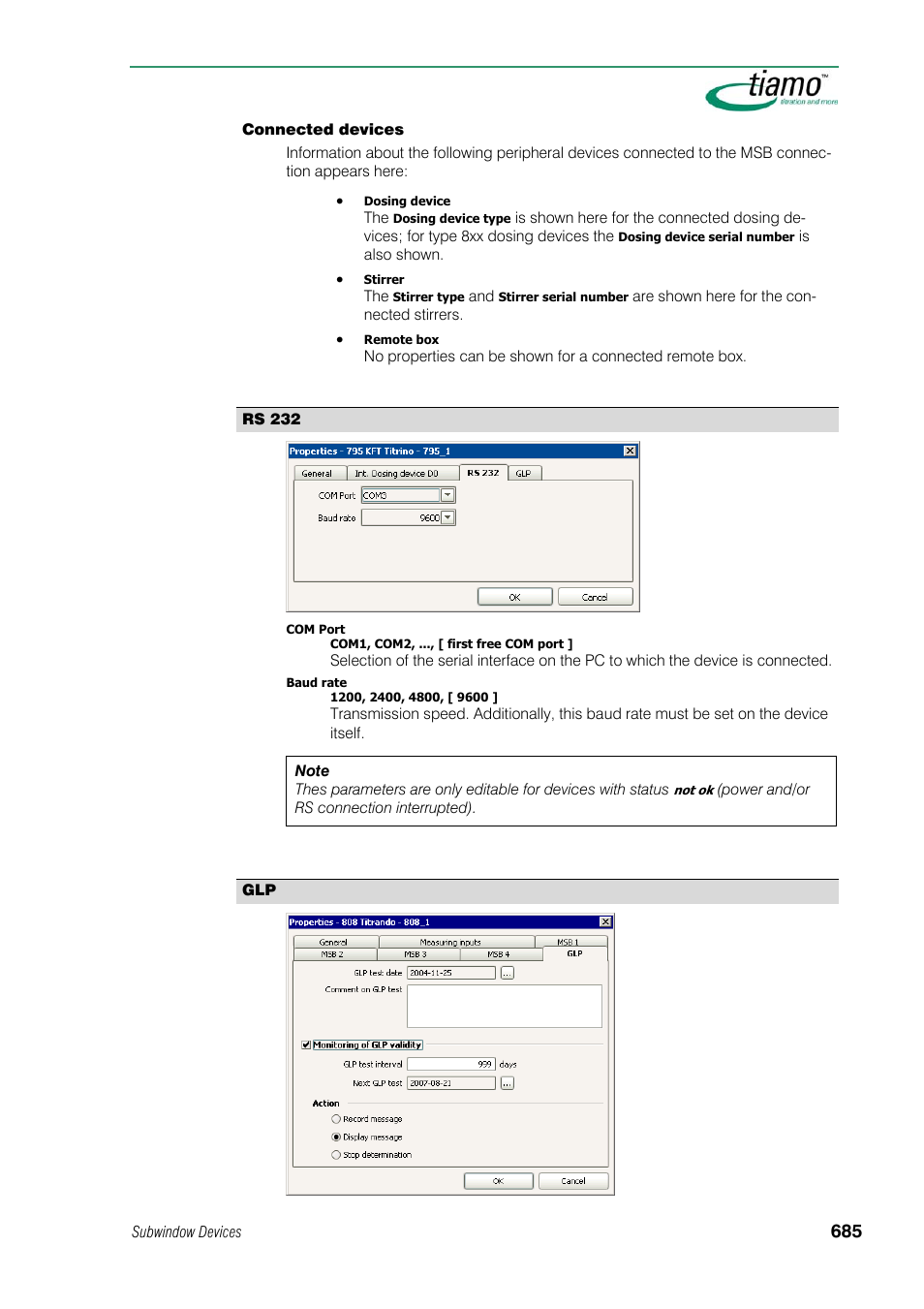 Rs 232 | Metrohm tiamo 1.1 Manual User Manual | Page 713 / 838