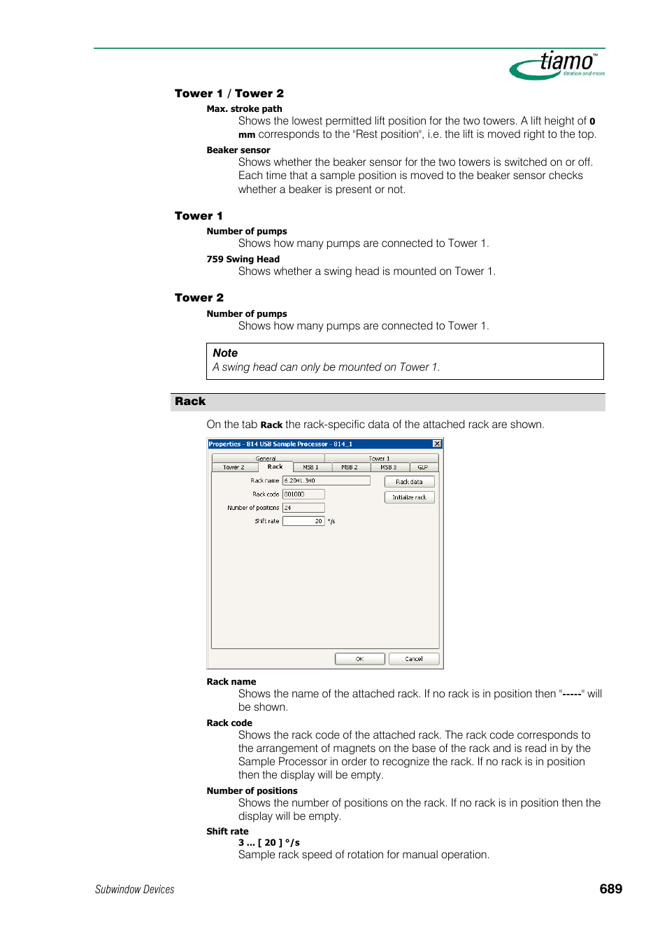 Rack | Metrohm tiamo 1.1 Manual User Manual | Page 717 / 838