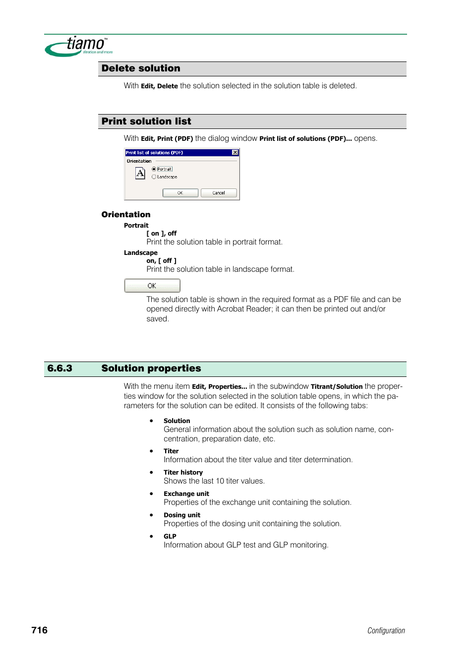 Delete solution, Print solution list, 3 solution properties | Metrohm tiamo 1.1 Manual User Manual | Page 744 / 838