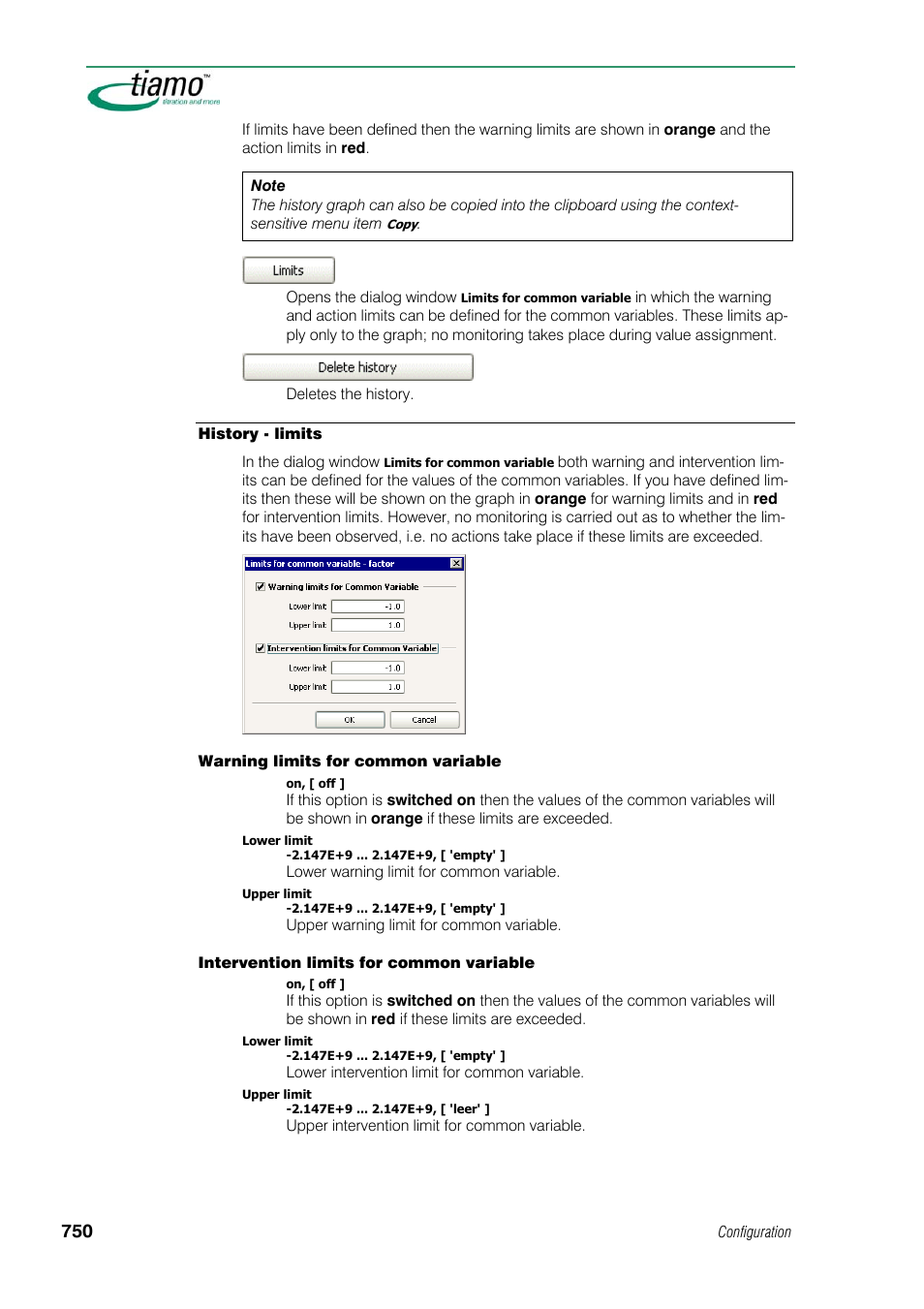 History - limits | Metrohm tiamo 1.1 Manual User Manual | Page 778 / 838