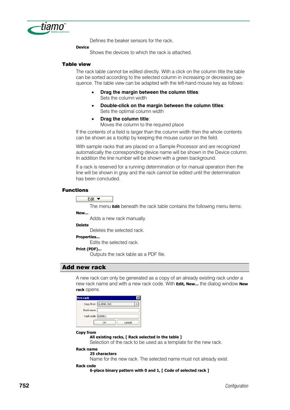 Add new rack | Metrohm tiamo 1.1 Manual User Manual | Page 780 / 838