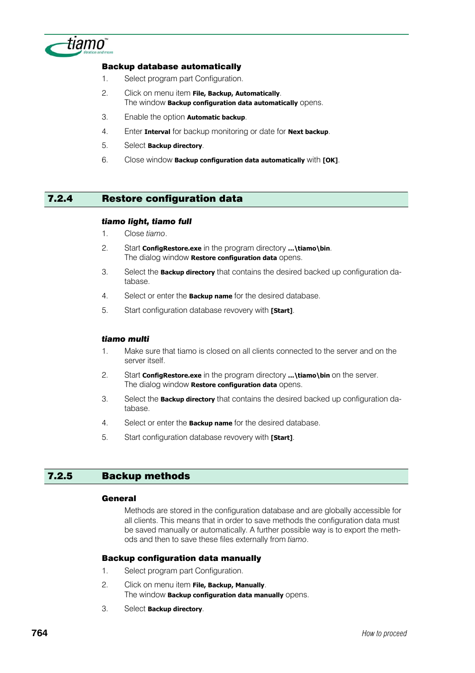 4 restore configuration data, 5 backup methods | Metrohm tiamo 1.1 Manual User Manual | Page 792 / 838