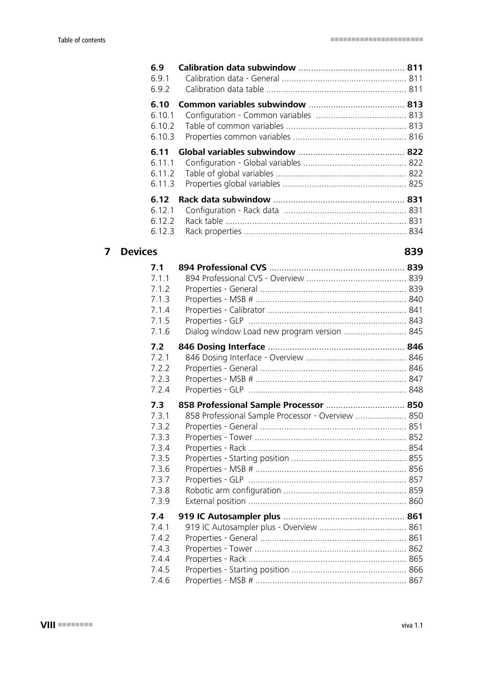 Metrohm viva 1.1 User Manual | Page 10 / 1085