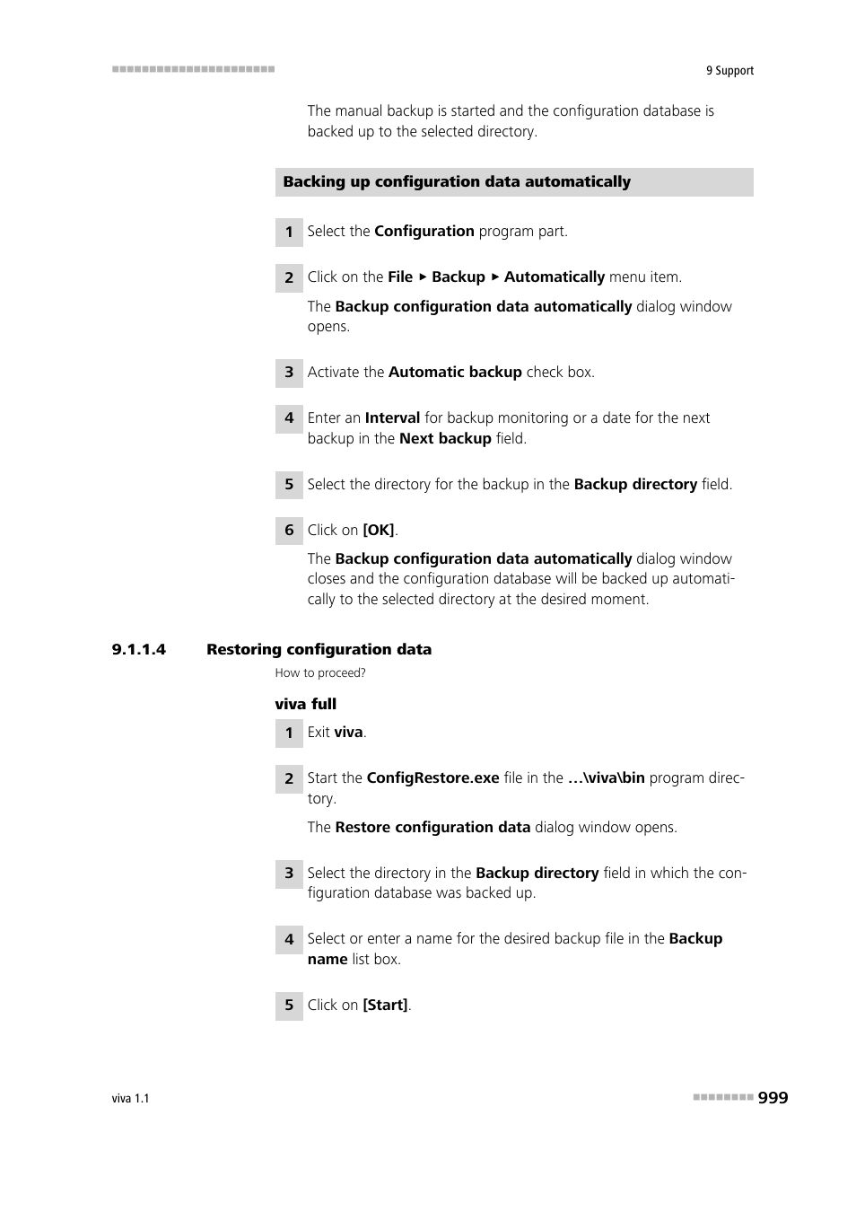 4 restoring configuration data | Metrohm viva 1.1 User Manual | Page 1011 / 1085