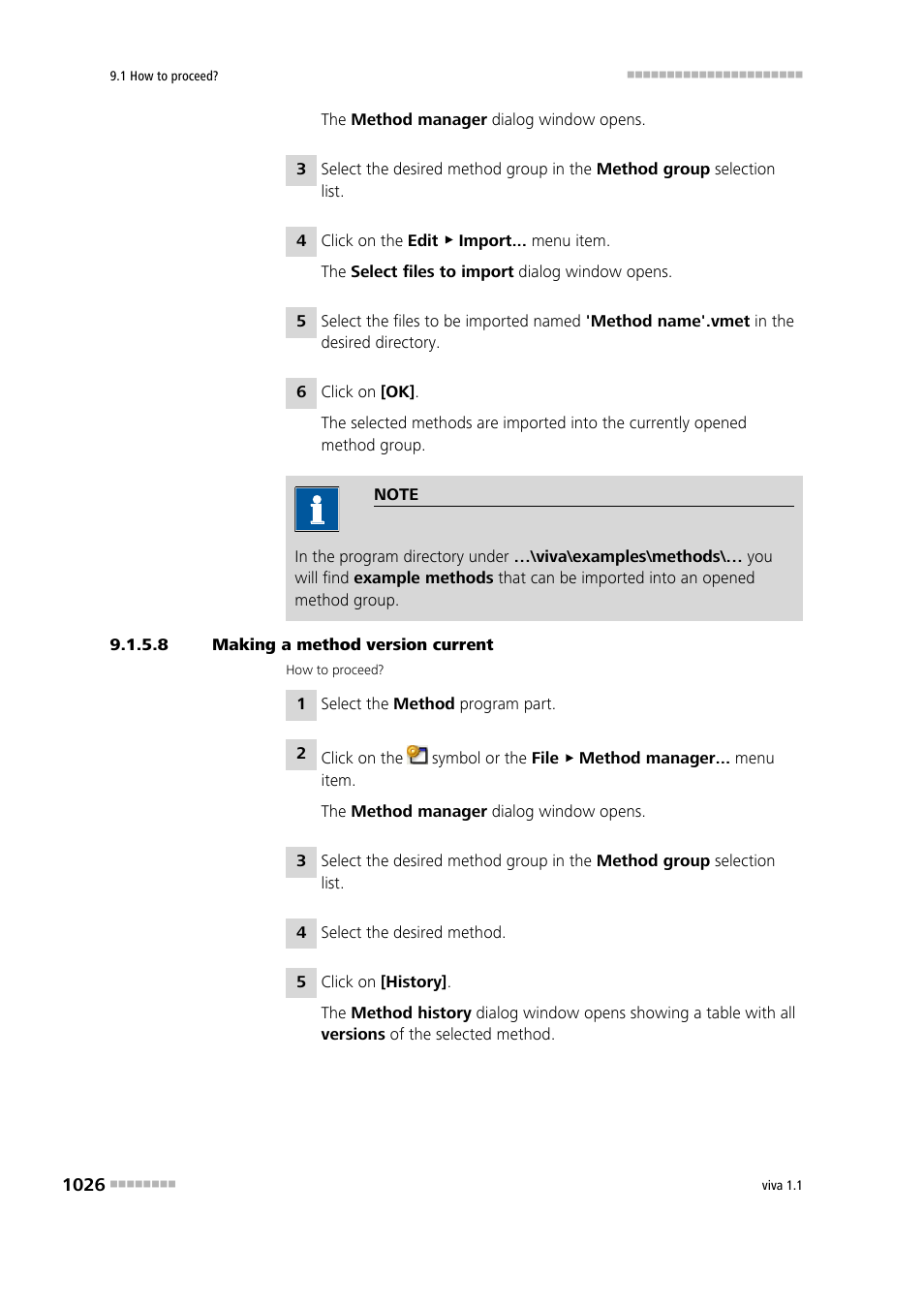 8 making a method version current | Metrohm viva 1.1 User Manual | Page 1038 / 1085