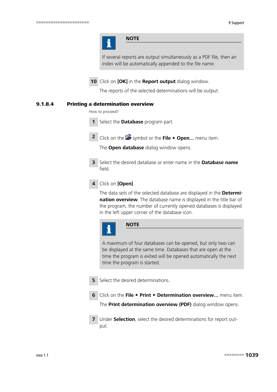 4 printing a determination overview | Metrohm viva 1.1 User Manual | Page 1051 / 1085