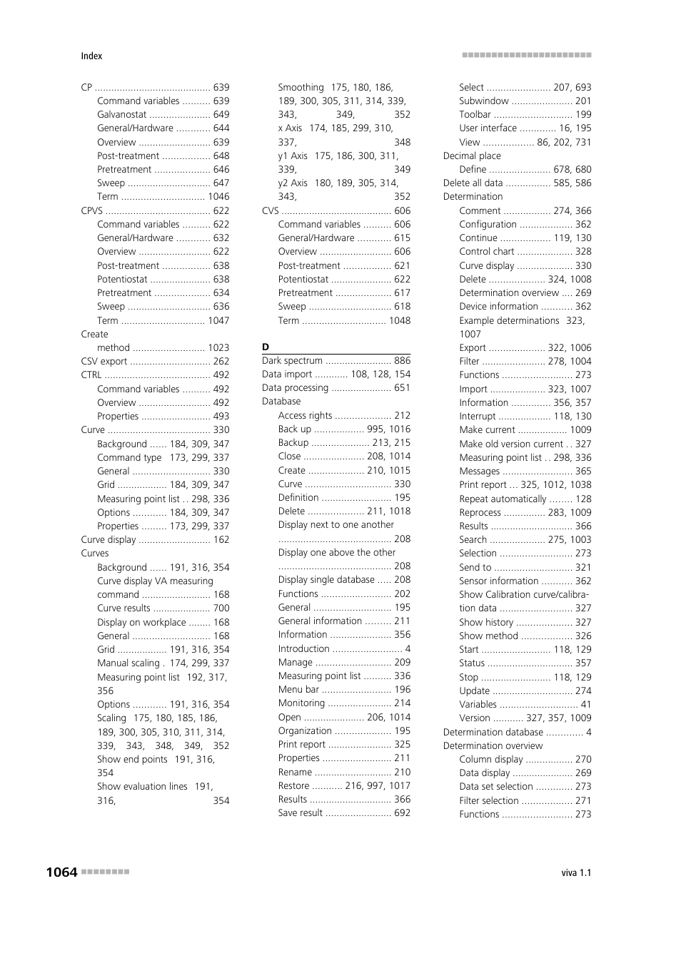 Metrohm viva 1.1 User Manual | Page 1076 / 1085