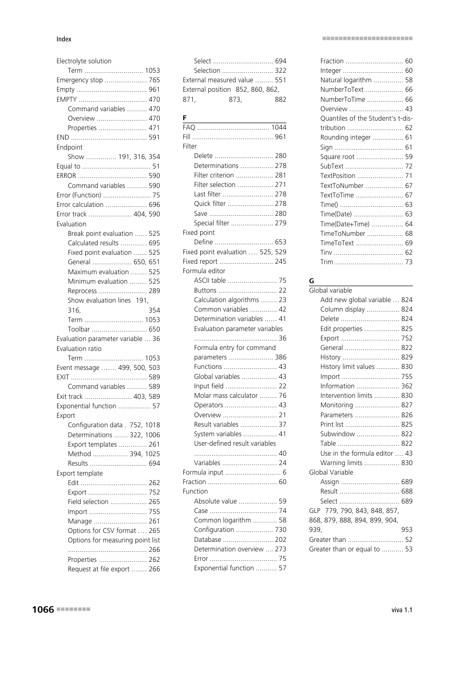 Metrohm viva 1.1 User Manual | Page 1078 / 1085