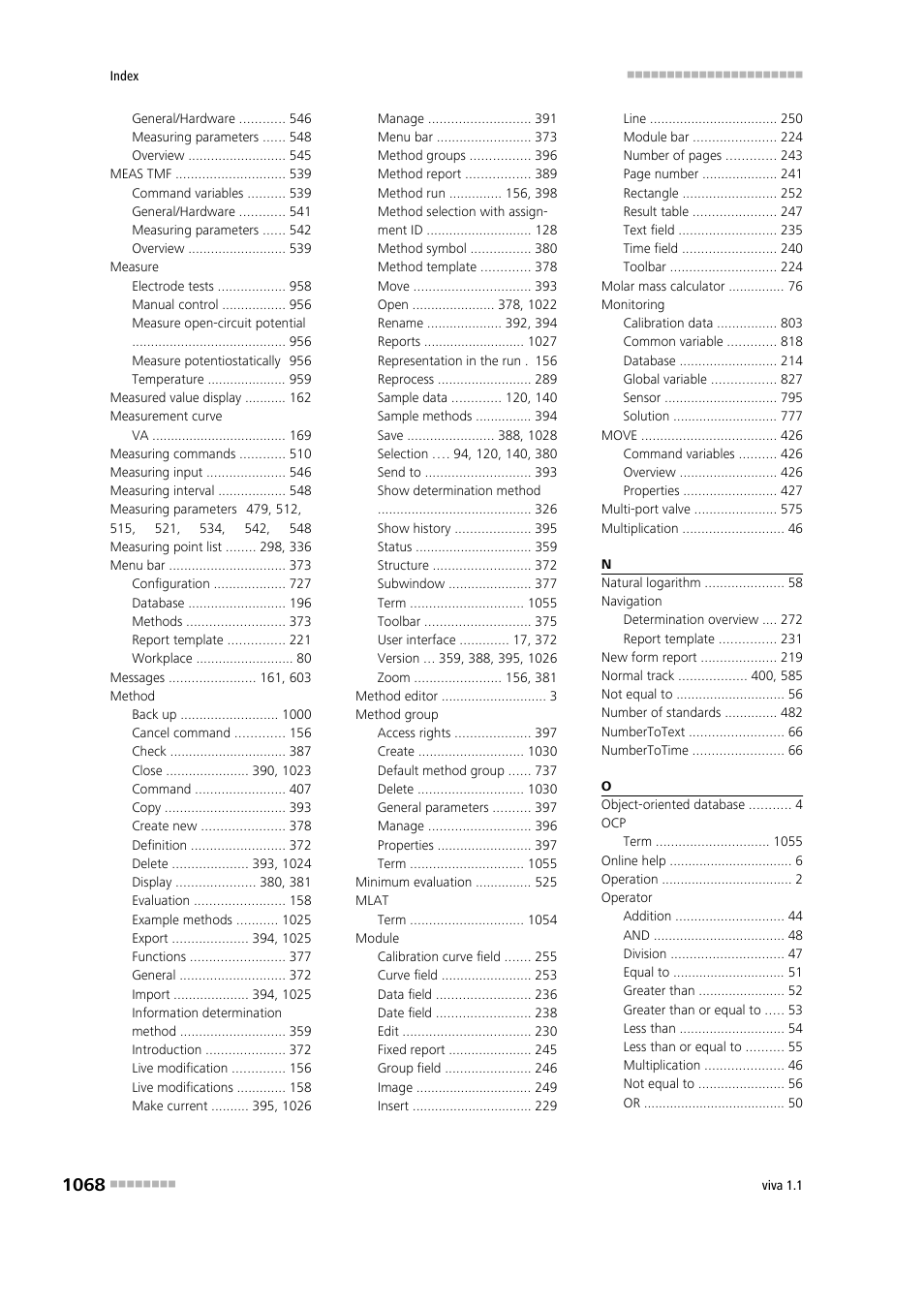 Metrohm viva 1.1 User Manual | Page 1080 / 1085